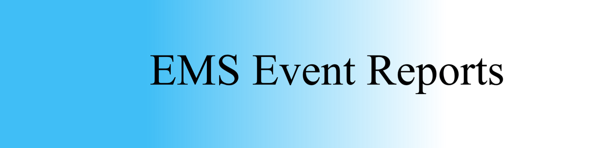 Events Reports Banner